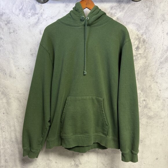 Malbon Golf Hoodie Sweatshirt Mens Large 24x26 Green Embroidered - Picture 1 of 13